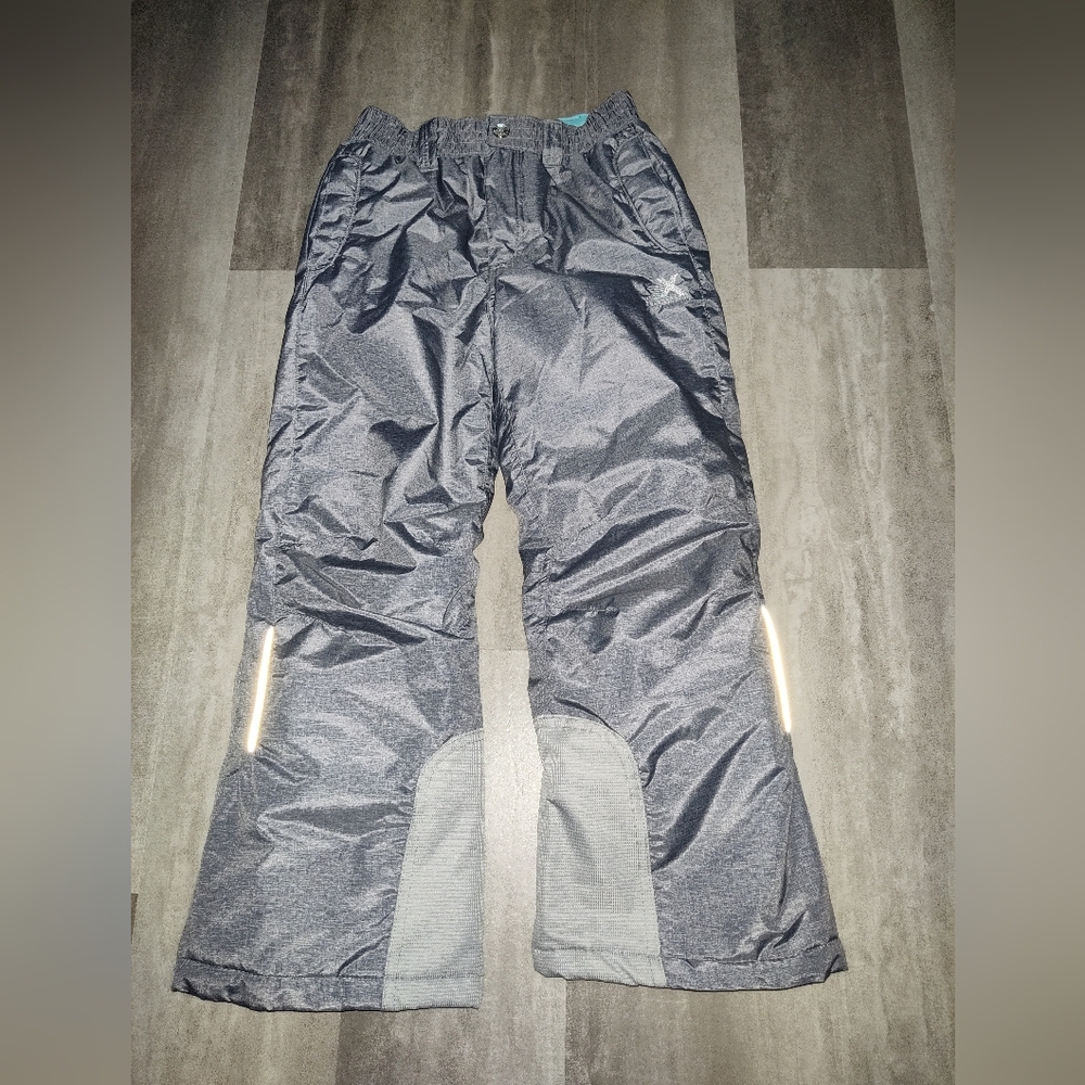 Girls ZeroXposur Snow Pants – Gray Winter Ski Pants – Size 10/12 – Reinforced Kn